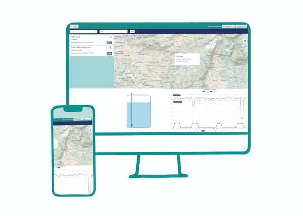Interface web IS-CONSO sur ordinateur et mobile