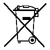 Pictogramme DEEE - poubelle barrée